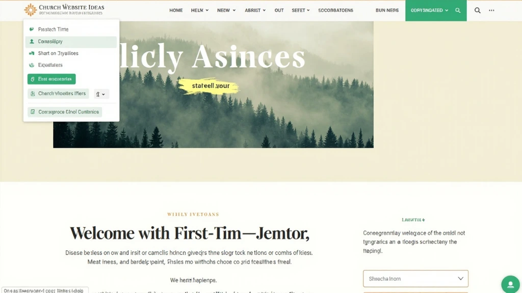 First-time visitor page template screenshot