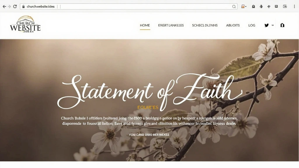 Statement of Faith module template screenshot